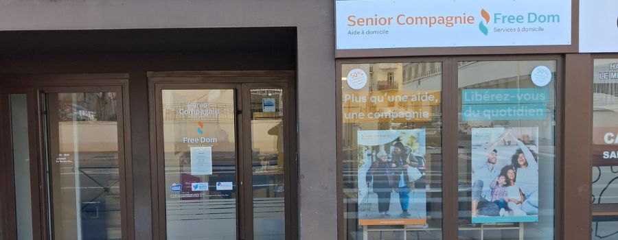 Nouvelle vitrine de l'agence d'aide à domicile Senior Compagnie Montpellier