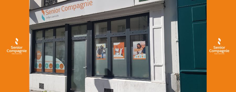 Vitrine de l'agence Senior Compagnie Paris 9, 10, 18