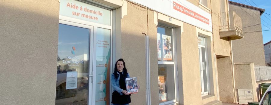 Vitrine de l'agence d'aide à domicile Senior Compagnie Veauche