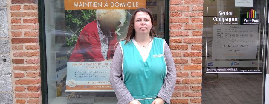 Mélanie Henaux, auxiliaire de vie Senior Compagnie Avesnes-sur-Helpe