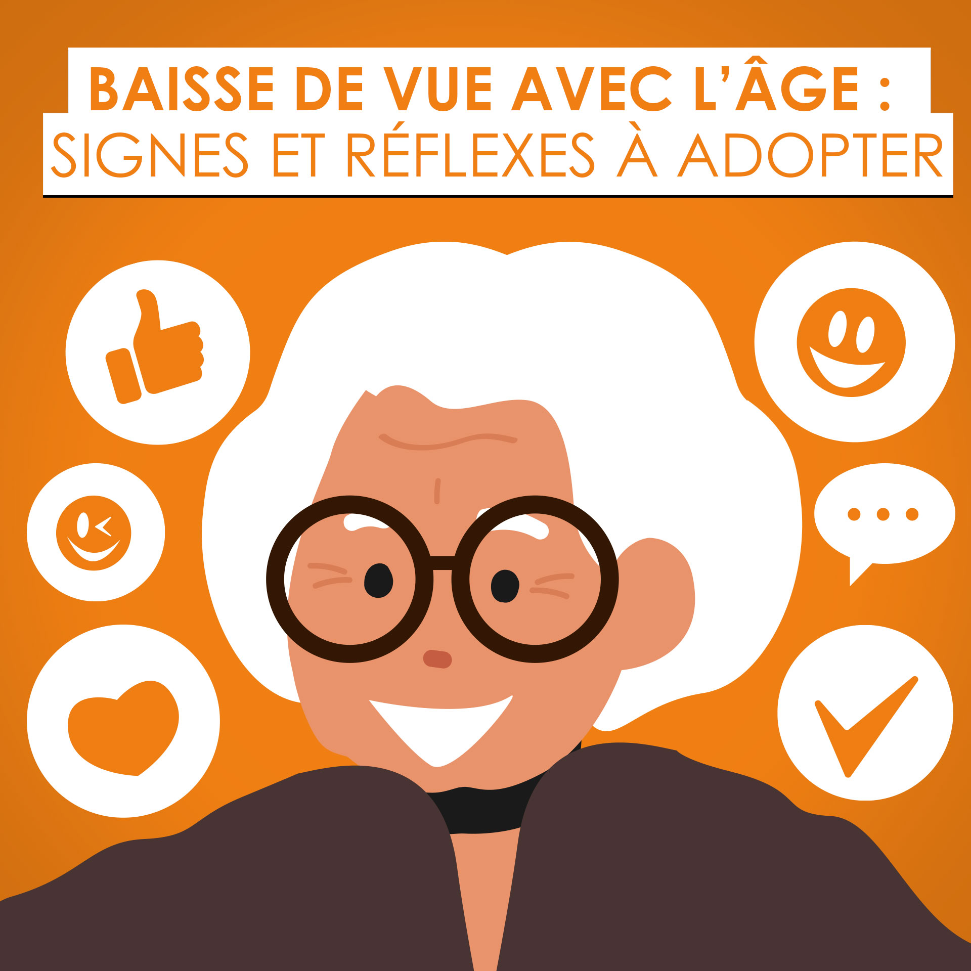 Après 60 ans, la vue des seniors baisse progressivement