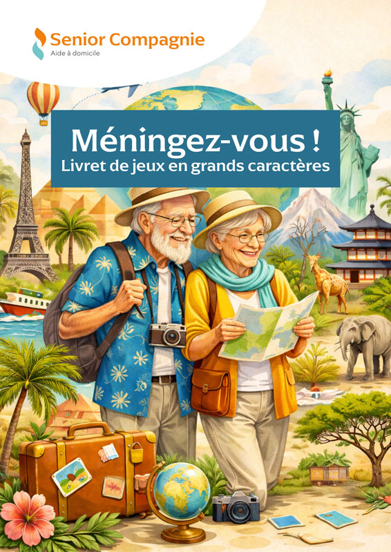 Couverture du livret de jeux Senior Compagnie, été 2026