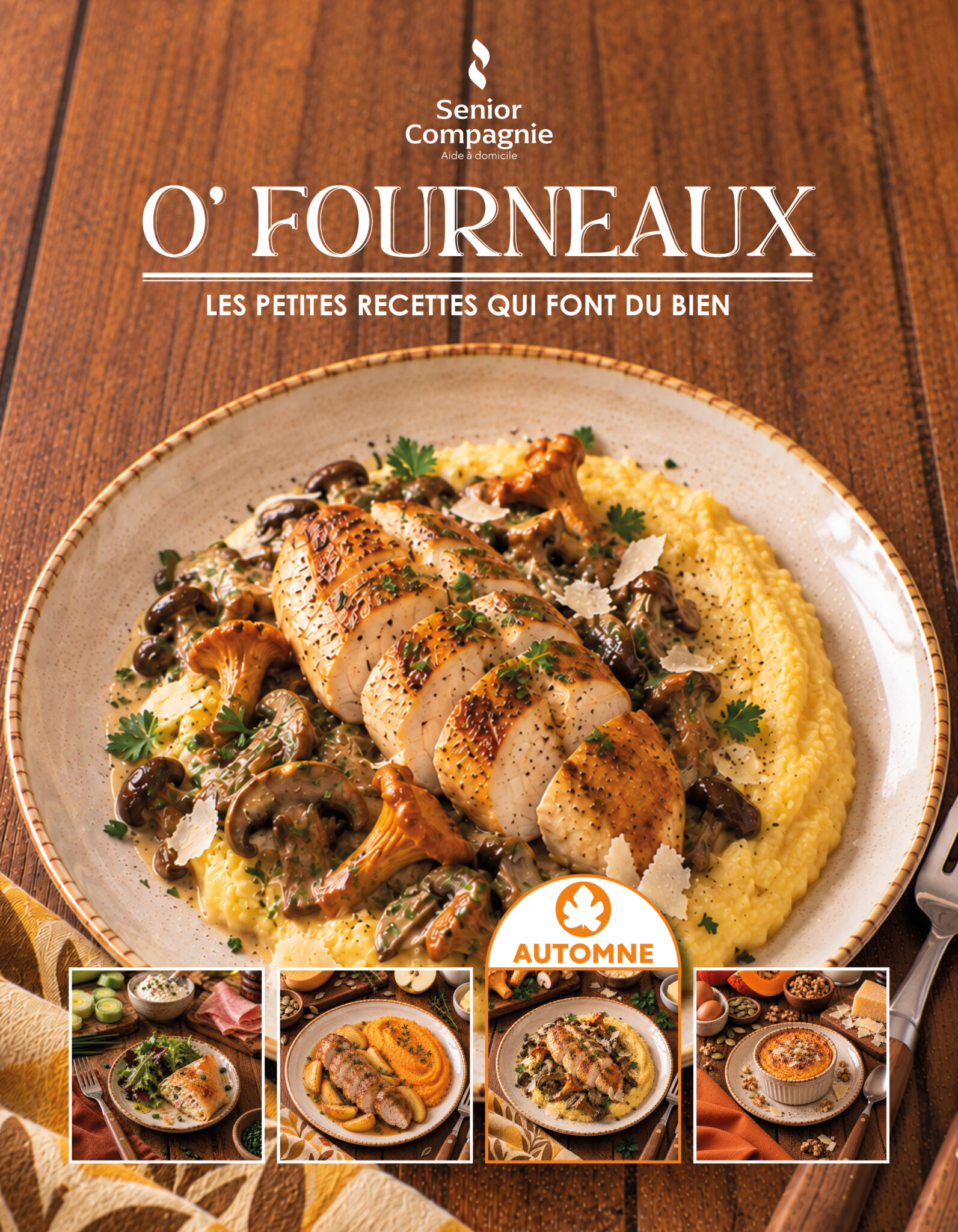 Livre de recettes O'Fourneaux par Senior Compagnie, édition automne 2026